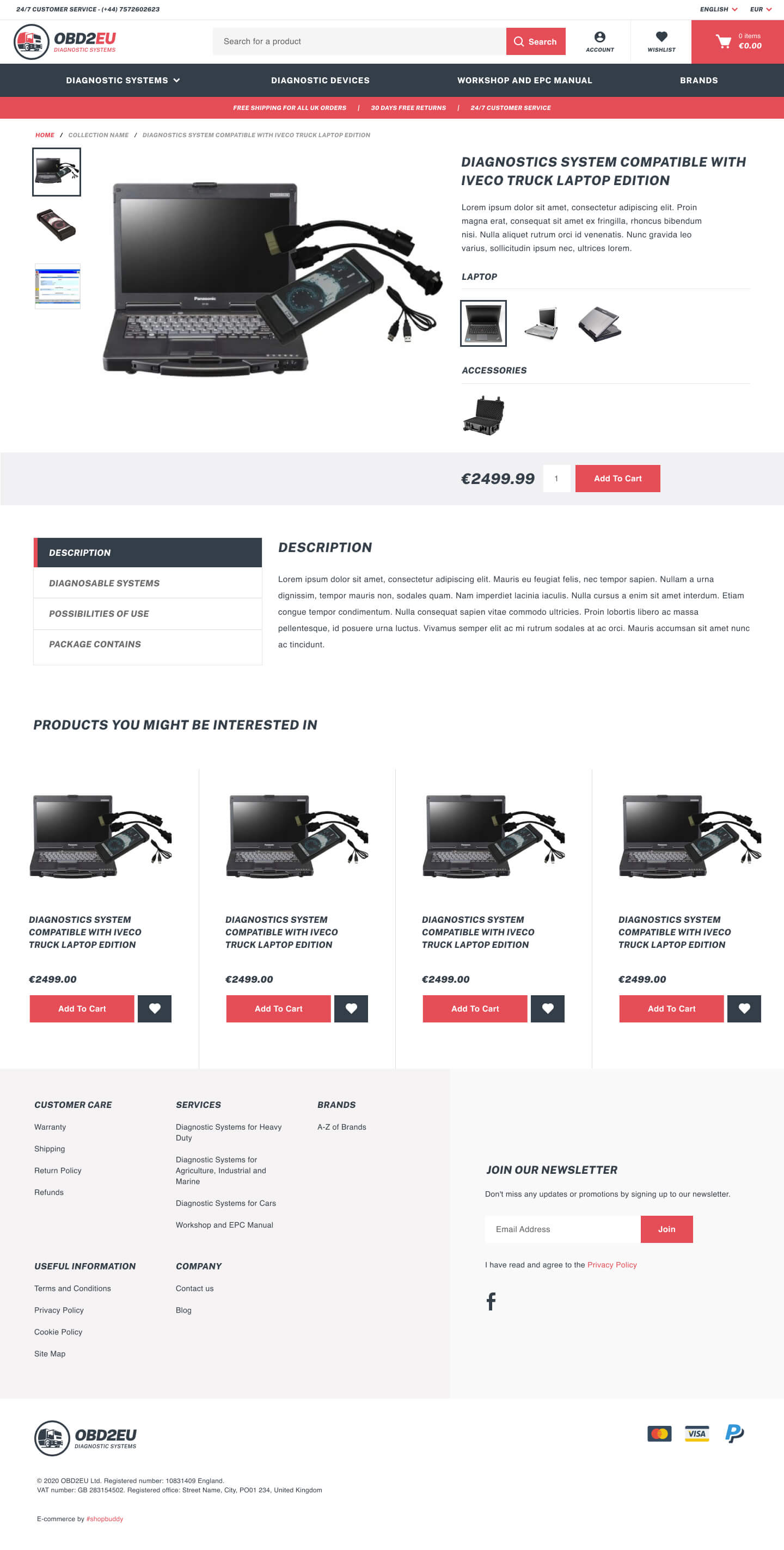 OBD2EU product page redesign